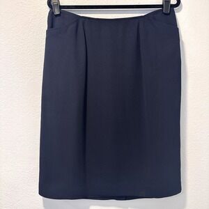 CHARTER CLUB Womens Size-14W Career Pencil Skirt Lined Navy